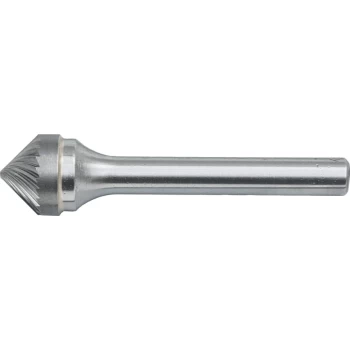 Image of 12.7 X 6.3MM Conical 90 Inc. Angle Carbide Rotary Burr Cut 9 - Chipbreaker