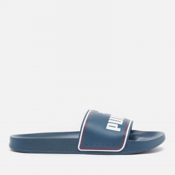 Image of Puma Mens Leadcat Slide Sandals - Dark Denim/Puma White/High Risk Red - UK 8