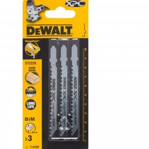 Image of DEWALT XPC T114DF Bi Metal Jigsaw Blades for Wood Pack of 3