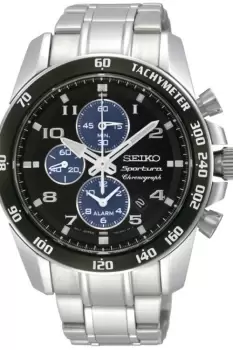 Image of Mens Seiko Sportura Alarm Chronograph Watch SNAE63P1
