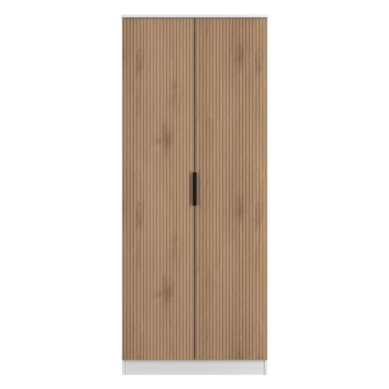 Image of Welcome Furniture Ready Assembled Java Double Wardrobe, White JAV060SEWM