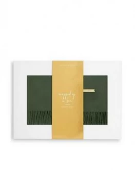 Image of Katie Loxton Thick Plain Scarf - Khaki