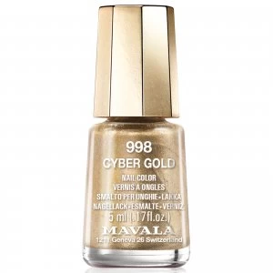 Image of Mavala Cyber Chic Mini Colour Nail Varnish 5ml (Various Shades) - Cyber Gold