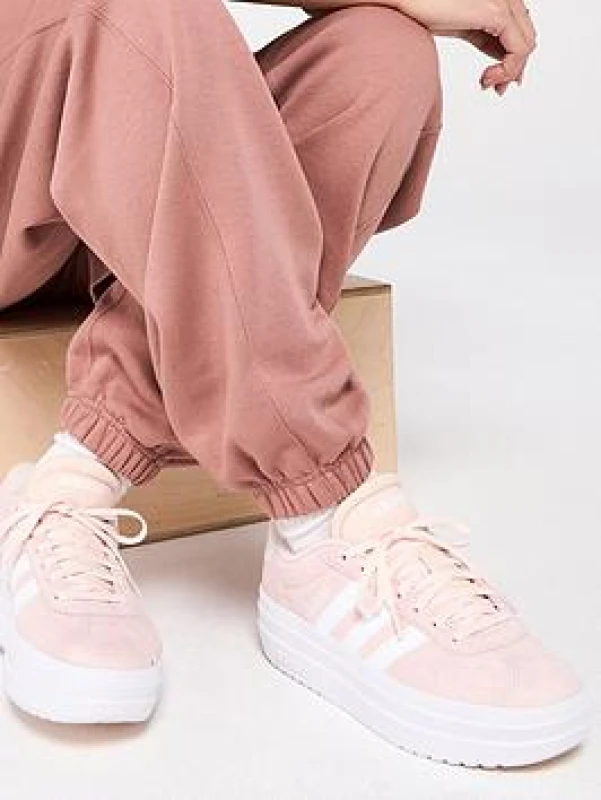 Image of adidas VL COURT BOLD womens Shoes (Trainers) in Pink