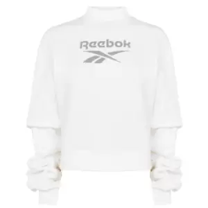 Image of Reebok Mock Neck Jumper Womens - White