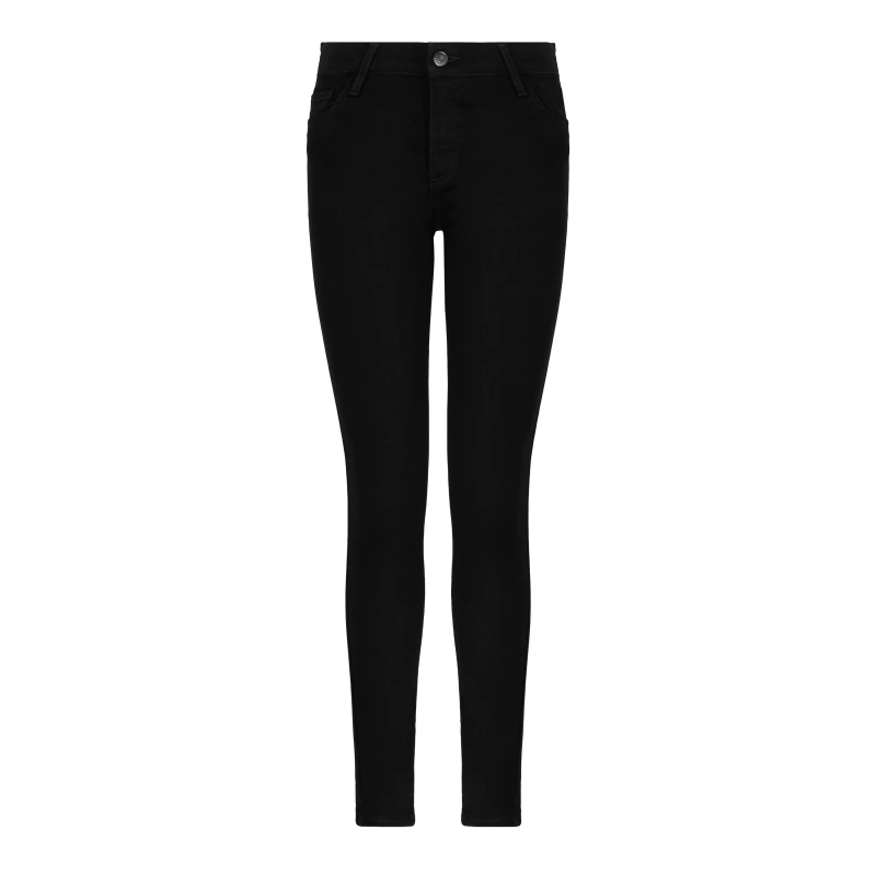 Image of Armani Exchange Womens J01 Skinny Jeans Black 0204 female 24 L30