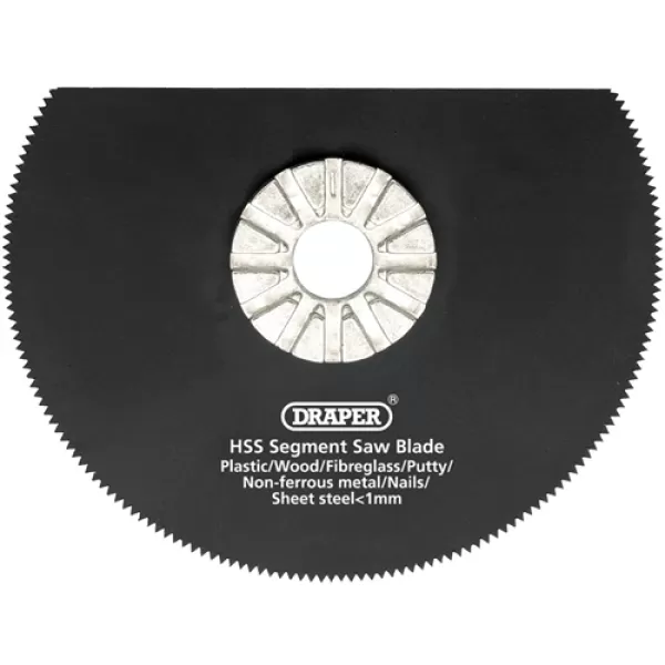 Image of Draper HSS Segment Saw Blade 88mm Dia. x 18tpi