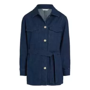 Image of Tommy Hilfiger Dnm Belted Jacket Nala - Blue