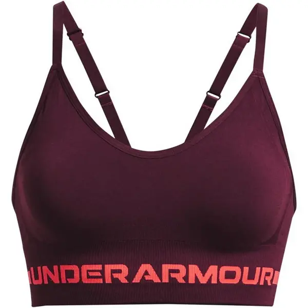 Image of Under Armour Seamless Low Impact Longline Sports Bra - Purple 16
