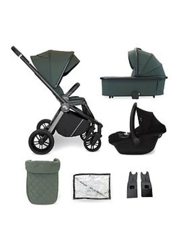 Image of My Babiie MB450 3-in-1 Travel System - Forest Green, Sage Green Age Green W5N5R Unisex