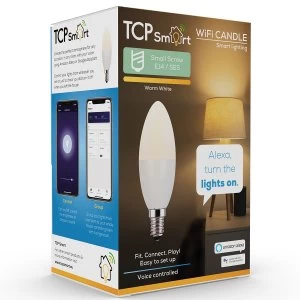 Image of TCP Smart LED WiFi Candle 470 Lumens SES/E14 Dimmable - Warm White