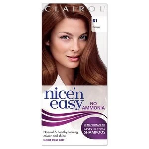 Image of Nice n Easy No Ammonia Hair Dye Mahogany 81 Brunette