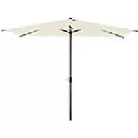 Image of Outsunny Sun Umbrella 84D-126BG Metal, Aluminum, Polyester Beige