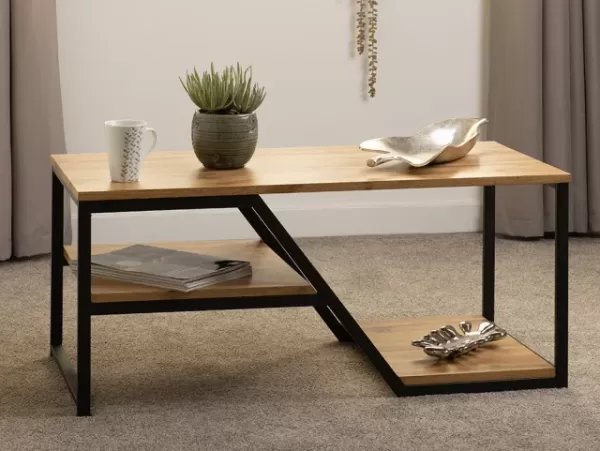 Image of Seconique Durham Light Oak Effect Coffee Table