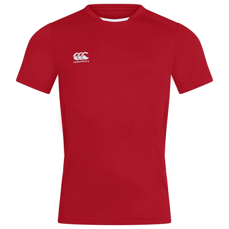 Image of Canterbury Canterbury Men Club Dry T-Shirt in Red Size: Small Red S Male 5059699823693