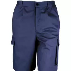 Image of Result Unisex Work-Guard Action Shorts / Workwear (M) (Navy Blue)