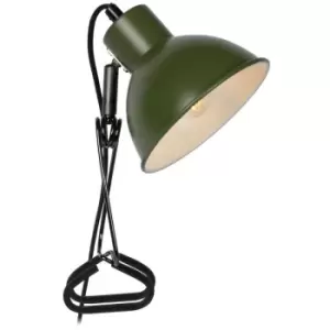 Image of Lucide moys - Clamp Lamp - 1xE27 - Green