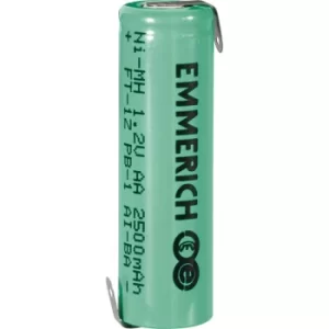 Image of Emmerich 255029 NiMH AA Size 1.2V 2500mAh Rechargeable Battery Tagged