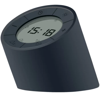 Image of Gingko Edge Light Alarm Clock - Black