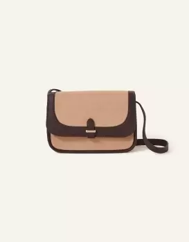 Image of Accessorize Two Tone Felt Cross-Body Bag