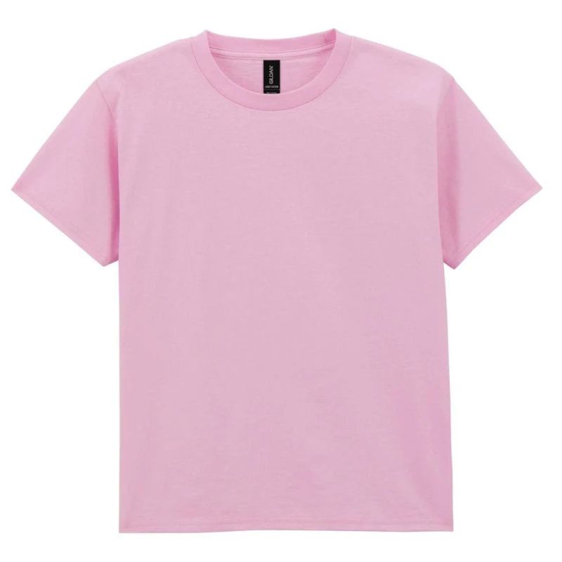 Image of Gildan Cotton Lightweight T-Shirt in Light Pink Size: 5-6 Years Light Pink Unisex 5-6 Years