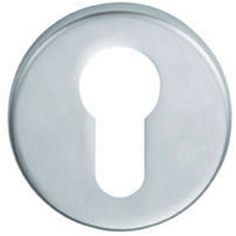 Image of Loops 51mm Euro Profile Round Escutcheon 8mm Depth Concealed Fix Satin Chrome Multi unisex