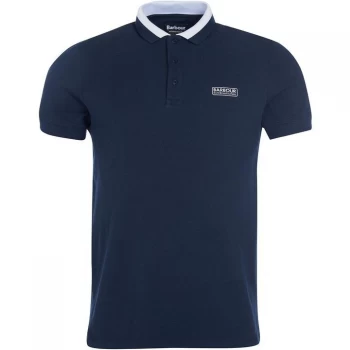 Image of Barbour International Event Bold Tipped Polo - Navy NY91