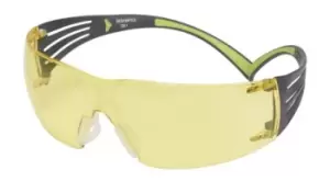 Image of 3M SecureFit 400 Anti-Mist UV Safety Glasses, Amber Polycarbonate Lens, Vented