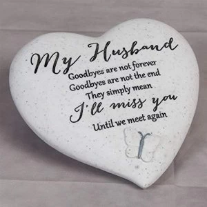 Image of Thoughts Of You 'Husband' Graveside Heart