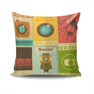 Image of NKRLNT-046 Multicolor Cushion