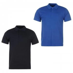 Image of Donnay Two Pack Polo Shirts Mens - Navy/Blue