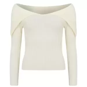 Image of I Saw It First Bardot Jumper - White