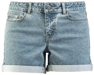 Image of Noisy May Be Lucy Fold Shorts Shorts blue