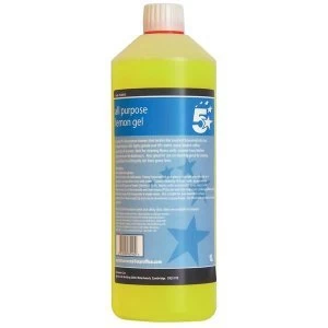 Image of 5 Star Facilities 1 Litre All Purpose Lemon Gel