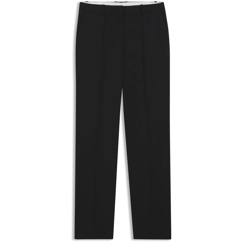 Image of Boss Womens Tameah Slim Fit Trousers Black female 4 (XXS)