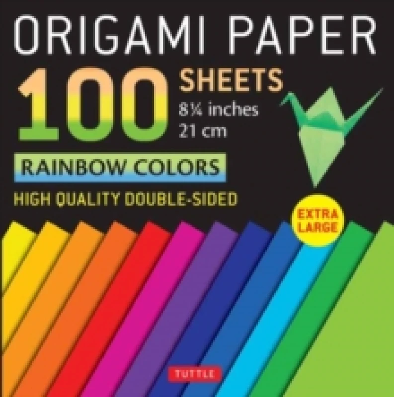 Image of Origami Paper 100 sheets Rainbow Colors 8 1/4 (21 cm). Notebook / blank book. By Tuttle Studio" Books