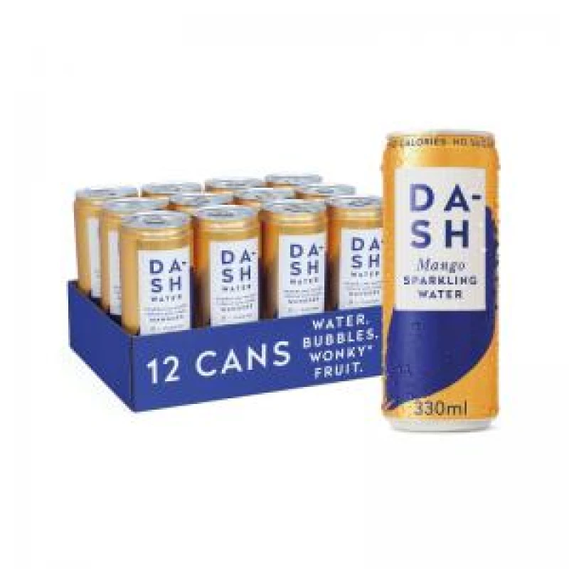 Image of Dash Mango Sparkling Water 330ml (12 Pack) DBL006