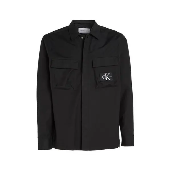 Image of Calvin Klein Jeans Utility Cargo Overshirt - Black XS