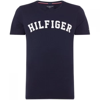 Image of Tommy Bodywear Logo Lounge T-Shirt - Navy