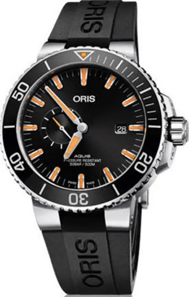 Image of Oris Watch Aquis Date Small Second - Black OR-1391