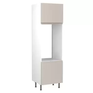 Image of KitchenKIT J-Pull 60cm Double Oven Unit- Gloss Light Grey