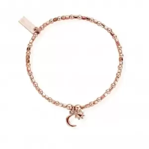 Image of ChloBo Rose Gold Dainty Moon and Sun Bracelet RBCFB583
