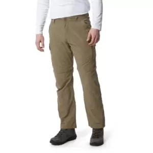 Image of Craghoppers Mens Nosi Life Convertable Zip Off Trousers 34L - Waist 34' (86cm), Inside Leg 33'