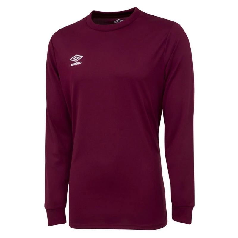 Image of Umbro Umbro Men Club Long-Sleeved Jersey in Burgundy Size: Small Burgundy S Male 5063107688835
