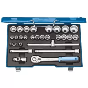 Image of Gedore Socket set 1/2" 28 pcs hex 10-36 mm