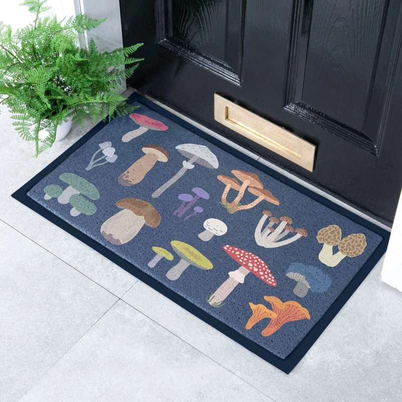 Image of Native Natural Mixed Wild Mushroom Doormat (70 X 40Cm)