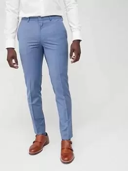 Image of HUGO Hesten Wedding Suit Trousers - Light Pastel Blue , Light Pastel Blue, Size 54, Men