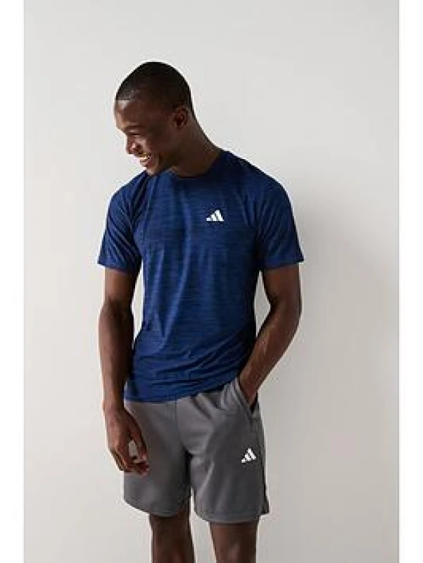 Image of adidas performance Small Logo Gym T-Shirt blue Men L