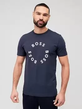 Image of BOSS Tee 4 T-Shirt, Dark Blue Size M Men