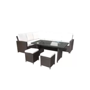Image of Berlin 8 Seat Corner Outdoor Dining Set